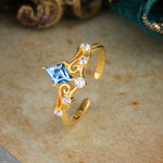 SR12940 Aquamarine Ring - Additional view