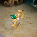 SR12940 Emerald Ring - Additional view