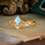 SR12940 Moonstone Ring - Rose-Gold