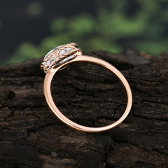 2 Carat Oval Cut Classic Moonstone Engagement Ring for Girlfriend