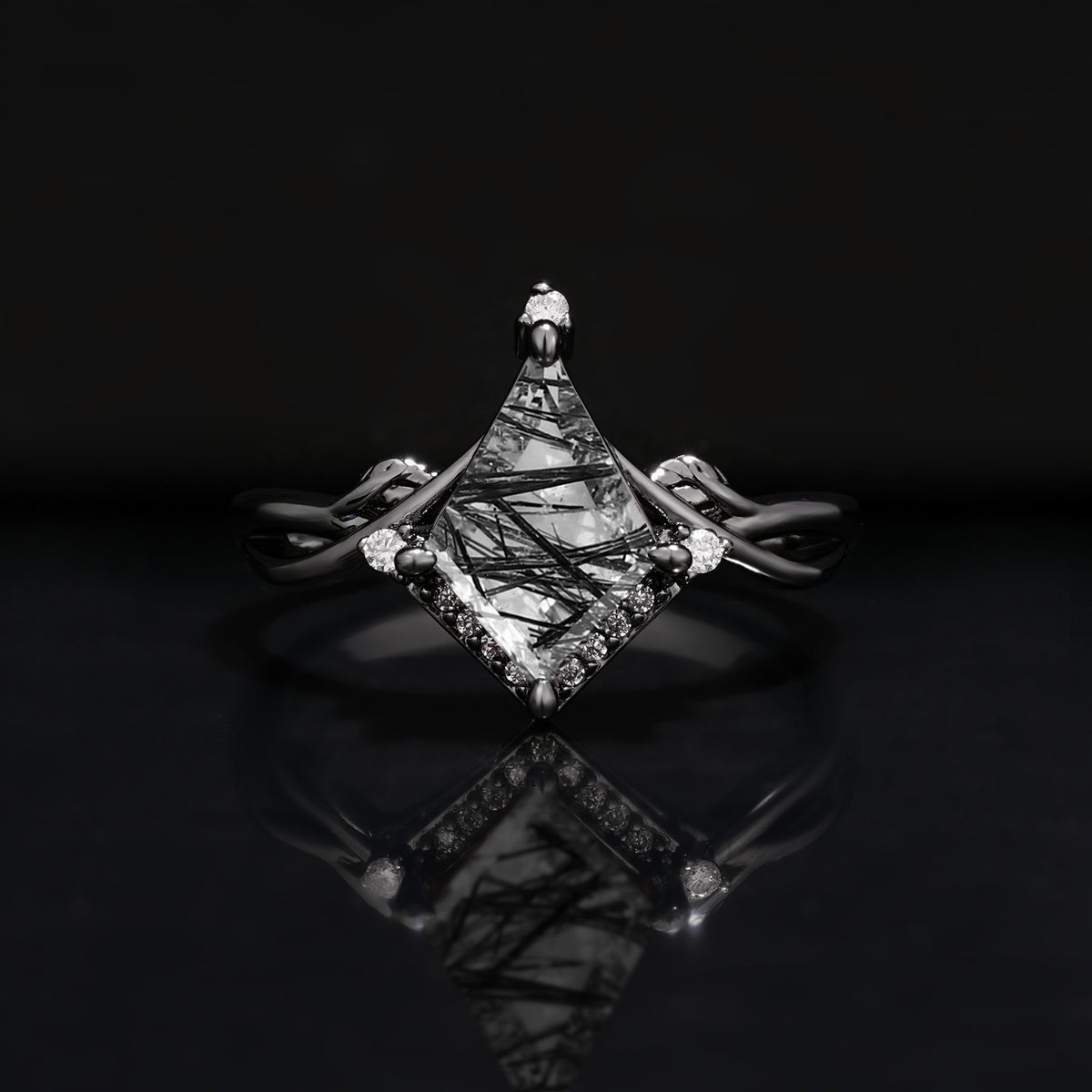 Halloween Exclusive: Elegant Kite-Cut Engagement Ring