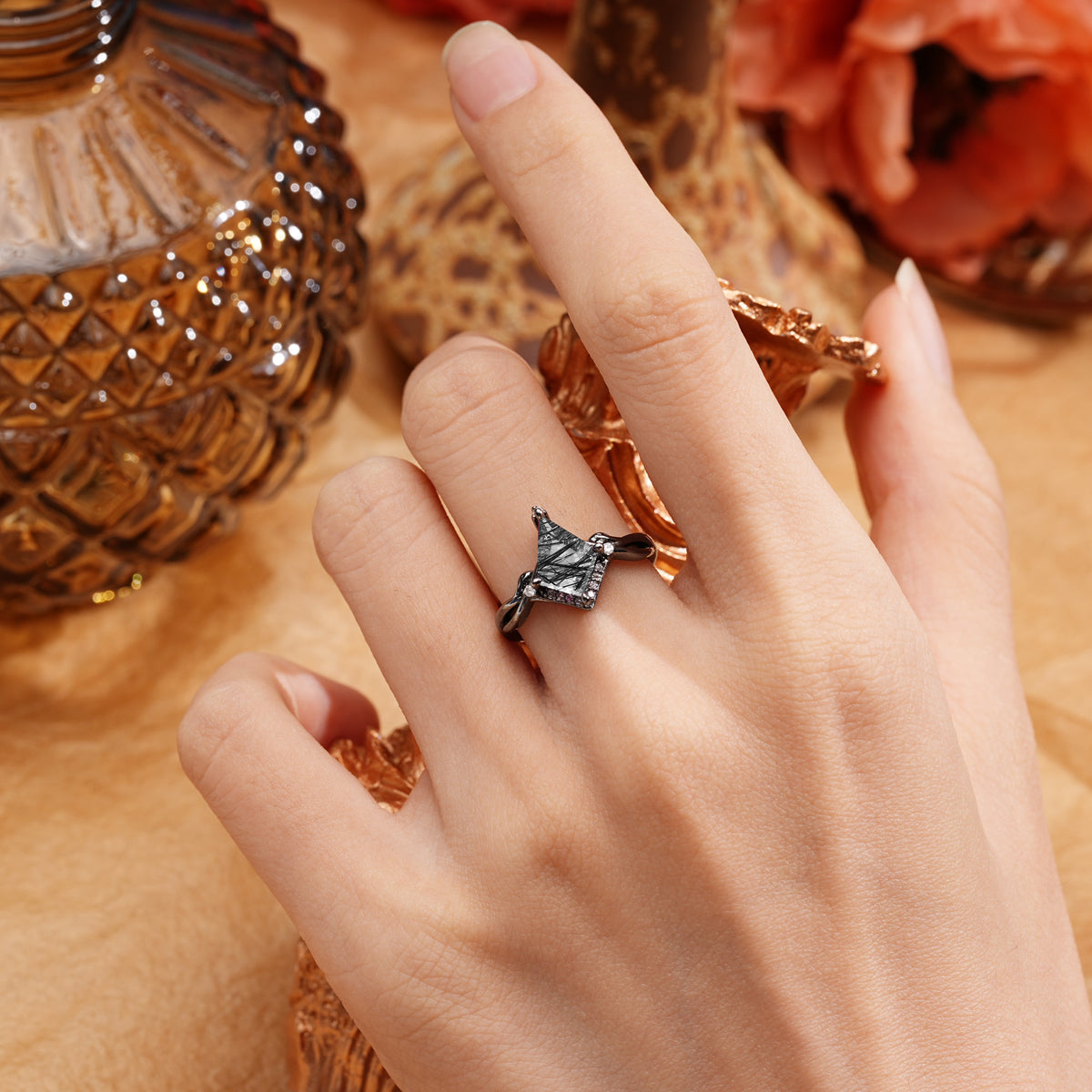 Halloween Exclusive: Elegant Kite-Cut Engagement Ring