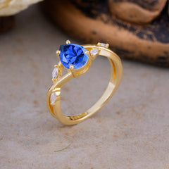 Lux Minimalist 4-Prong Pear-Cut Sapphire Engagement Ring