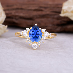 Classic Luxe 6-Prong Pear-Cut Sapphire Engagement Ring