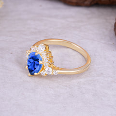 Classic Luxe 6-Prong Pear-Cut Sapphire Engagement Ring