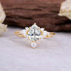 Classic Luxe 6-Prong Pear-Cut Lab Diamond Engagement Ring
