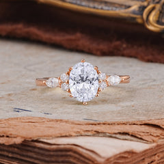 Luxury Legacy 6-Prong Oval-Cut Lab Diamond Engagement Ring