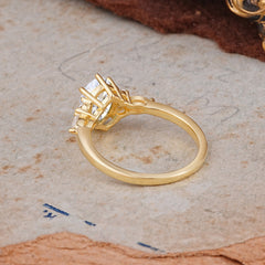 Luxury Legacy 6-Prong Oval-Cut Moissanite Engagement Ring