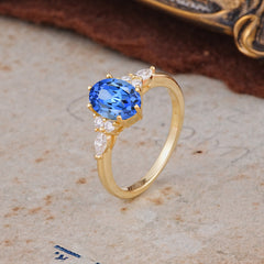 Luxury Legacy 6-Prong Oval-Cut Sapphire Engagement Ring