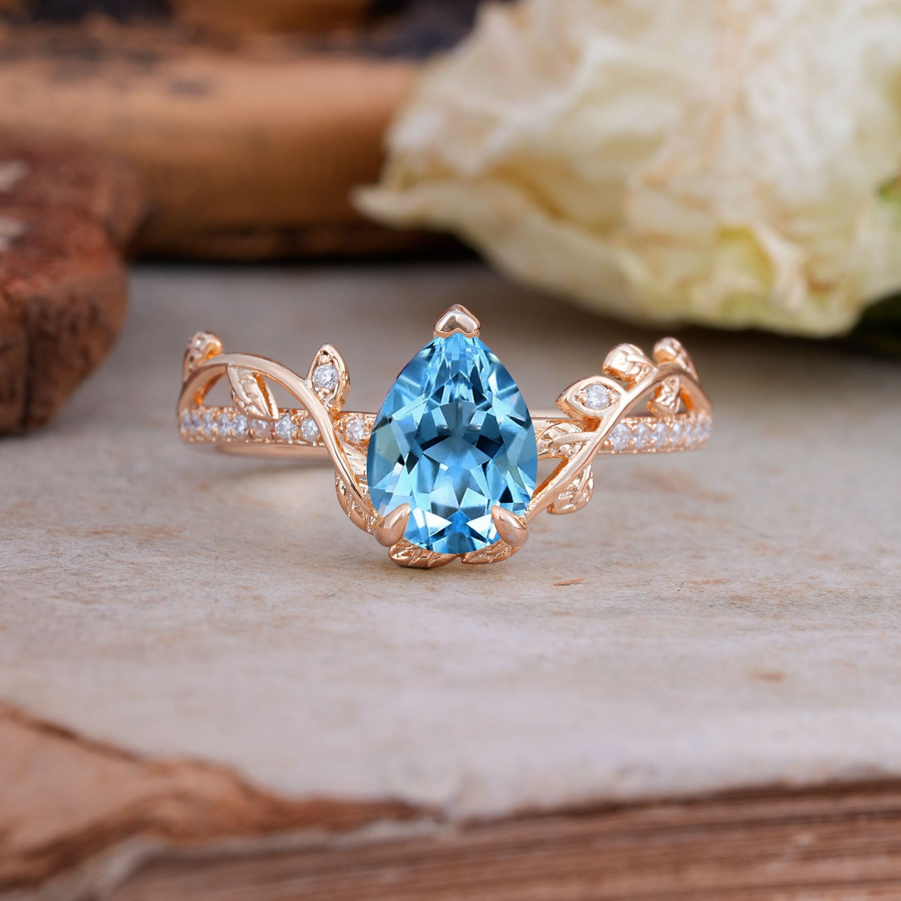 SR16988 Aquamarine Ring - Additional view
