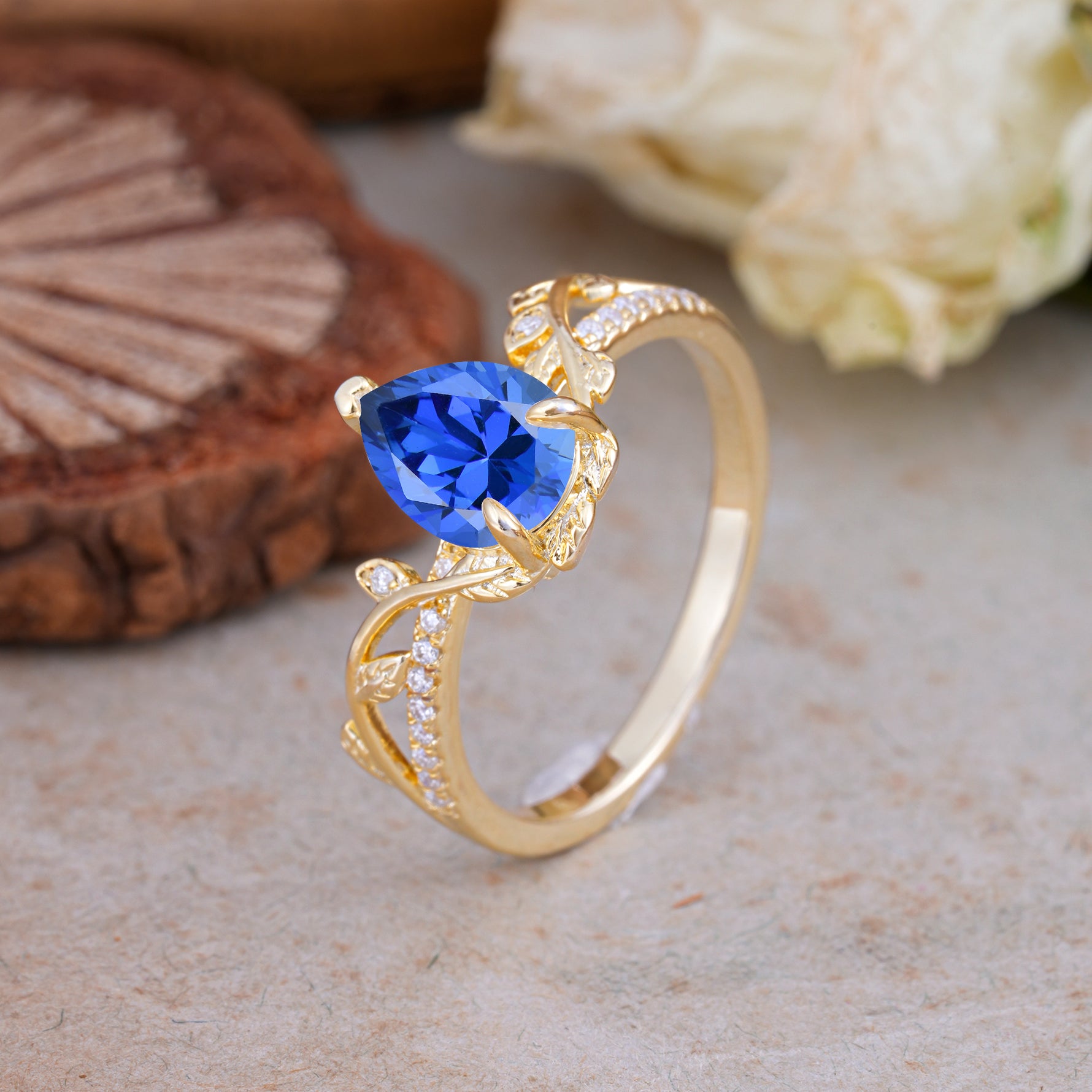 SR16988 Sapphire Ring - White-Gold