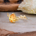 SR16988 Citrine Ring - Rose-Gold