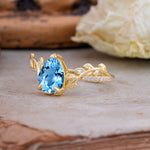 SR16988 Aquamarine Ring - Rose-Gold