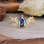 SR16988 Alexandrite Ring - Yellow-Gold