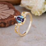 SR16988 Alexandrite Ring - White-Gold