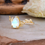 SR16988 Moonstone Ring - Rose-Gold