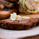 SR16990 Moissanite Ring - White-Gold