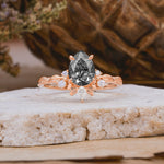 SR16996 Black Rutilated Quartz Ring - Additional view