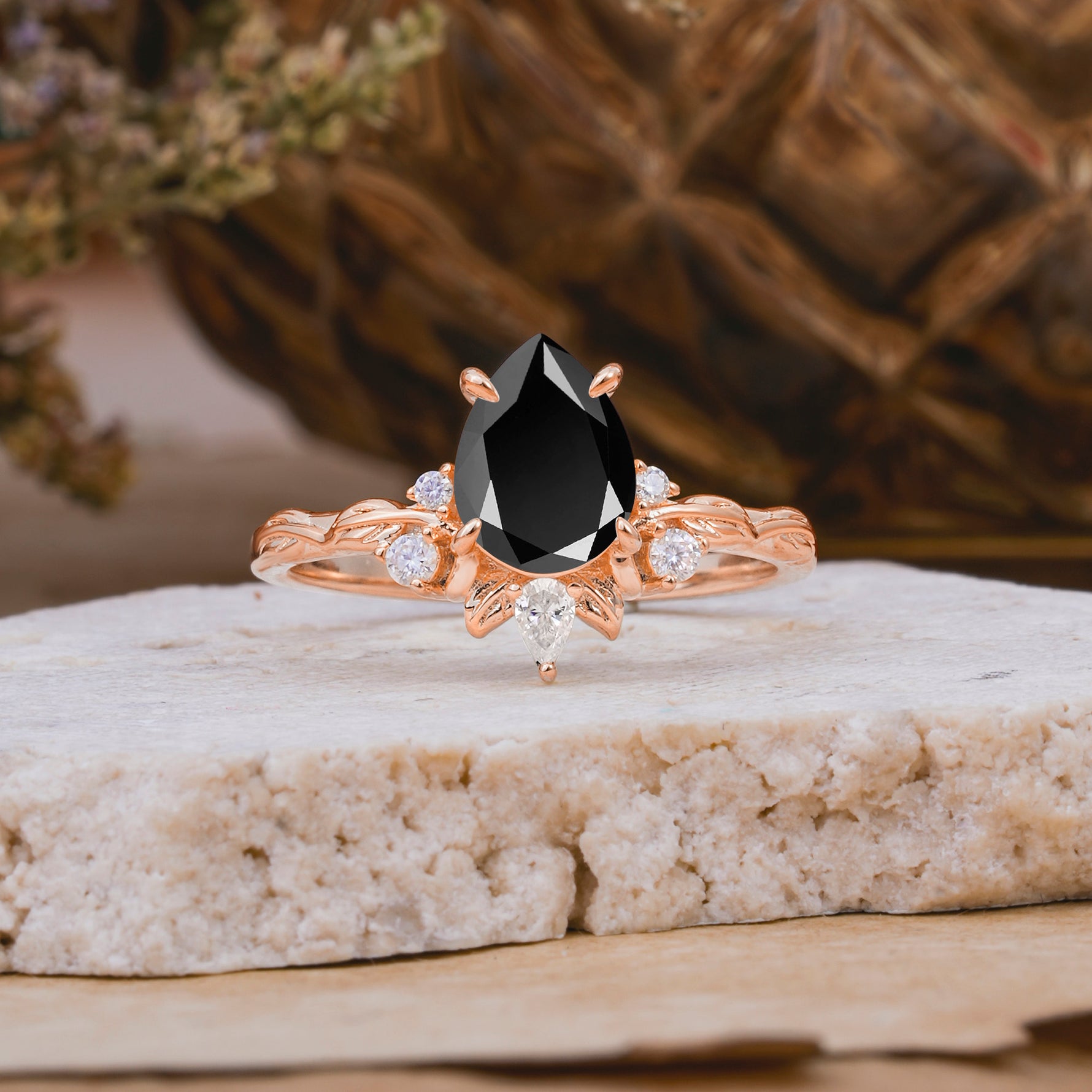SR16996 Black Onyx Ring - Additional view