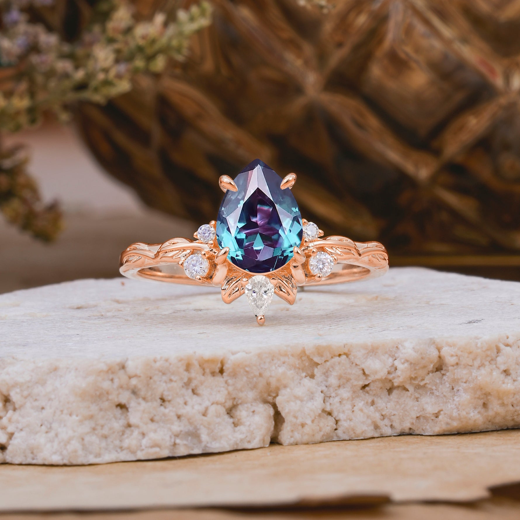 SR16996 Alexandrite Ring - Additional view