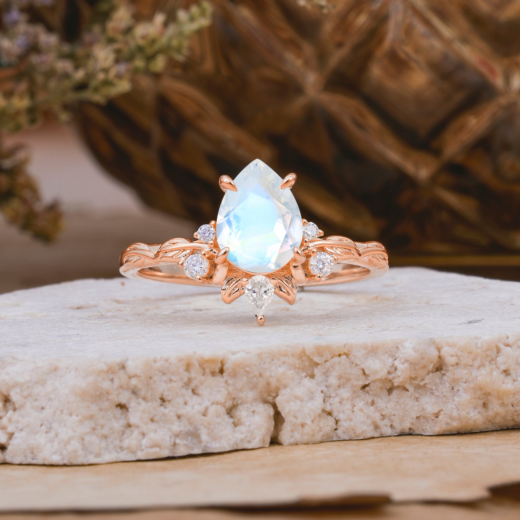 SR16996 Moonstone Ring - Additional view