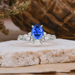 SR16996 Sapphire Ring - Additional view