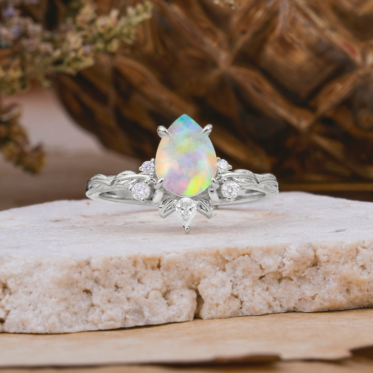 SR16996 Fire Opal Ring - Additional view