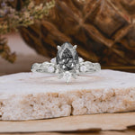 SR16996 Black Rutilated Quartz Ring - Additional view