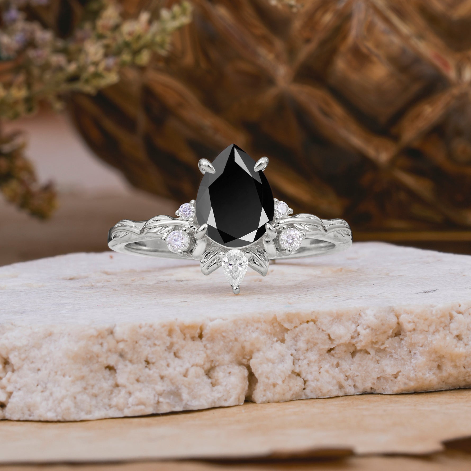 SR16996 Black Onyx Ring - Additional view