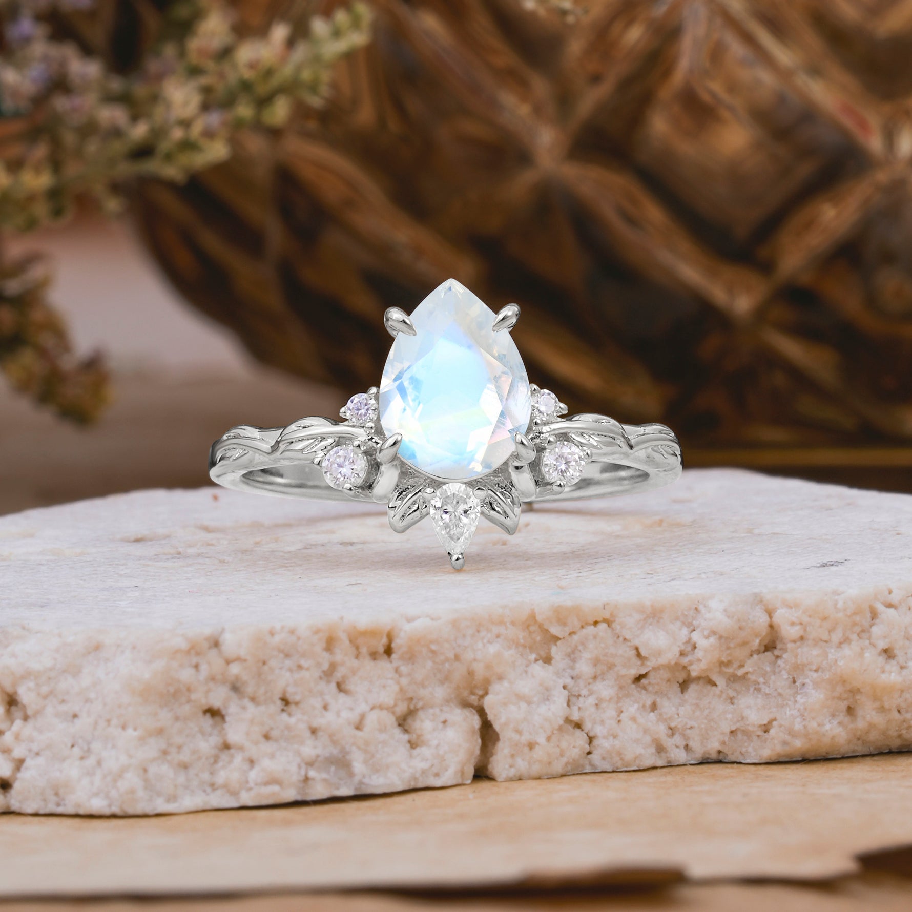 SR16996 Moonstone Ring - Additional view