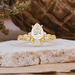 SR16996 Moissanite Ring - Yellow-Gold