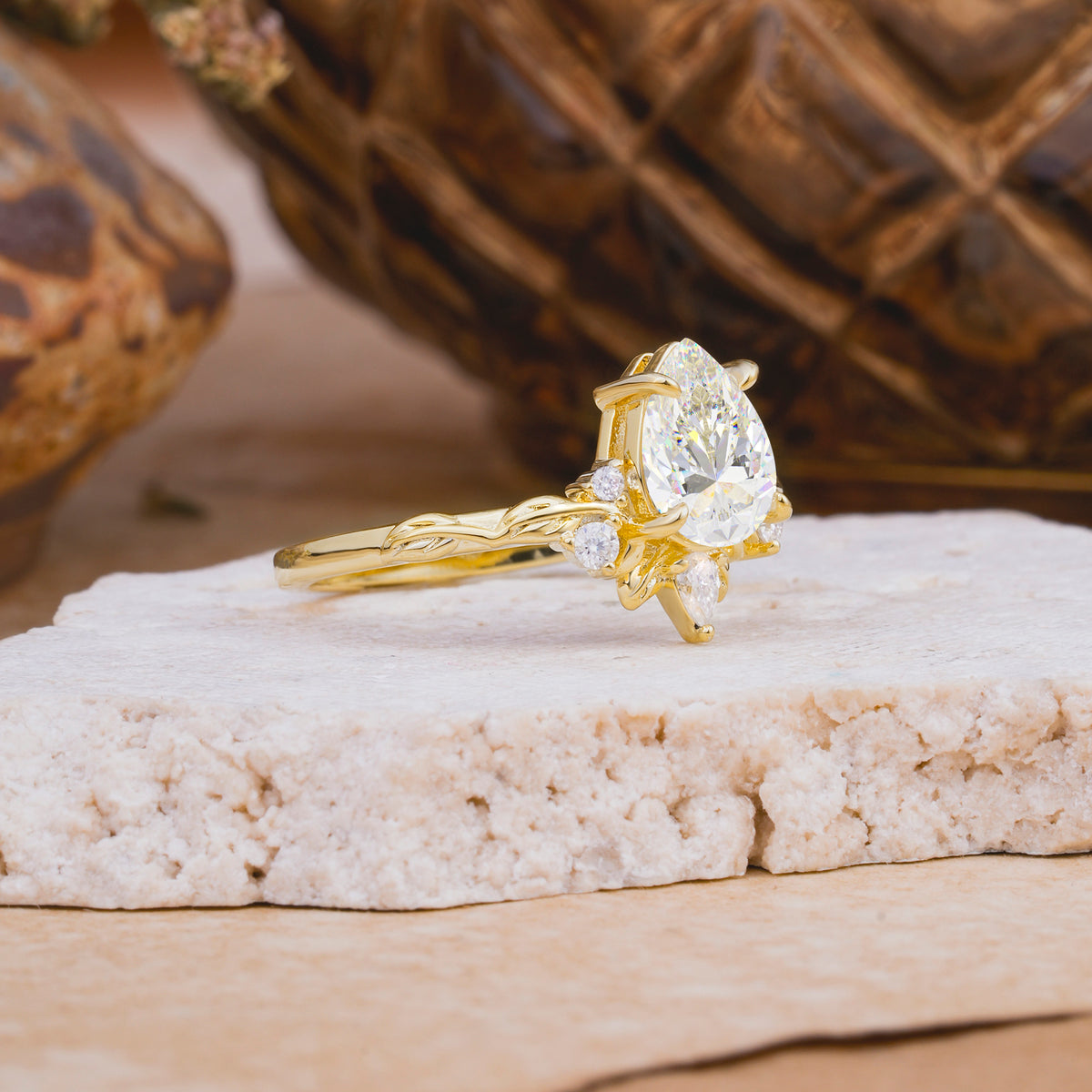 SR16996 Moissanite Ring - White-Gold