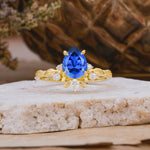 SR16996 Sapphire Ring - Yellow-Gold