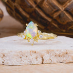 SR16996 Fire Opal Ring - Rose-Gold