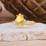 SR16996 Citrine Ring - Rose-Gold