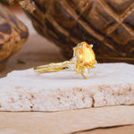 SR16996 Citrine Ring - White-Gold