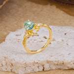 SR16996 Moss Agate Ring - Additional view