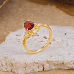 SR16996 Garnet Ring - Additional view