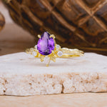 SR16996 Amethyst Ring - Rose-Gold
