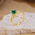 SR16996 Emerald Ring - Additional view