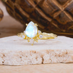 SR16996 Moonstone Ring - Rose-Gold