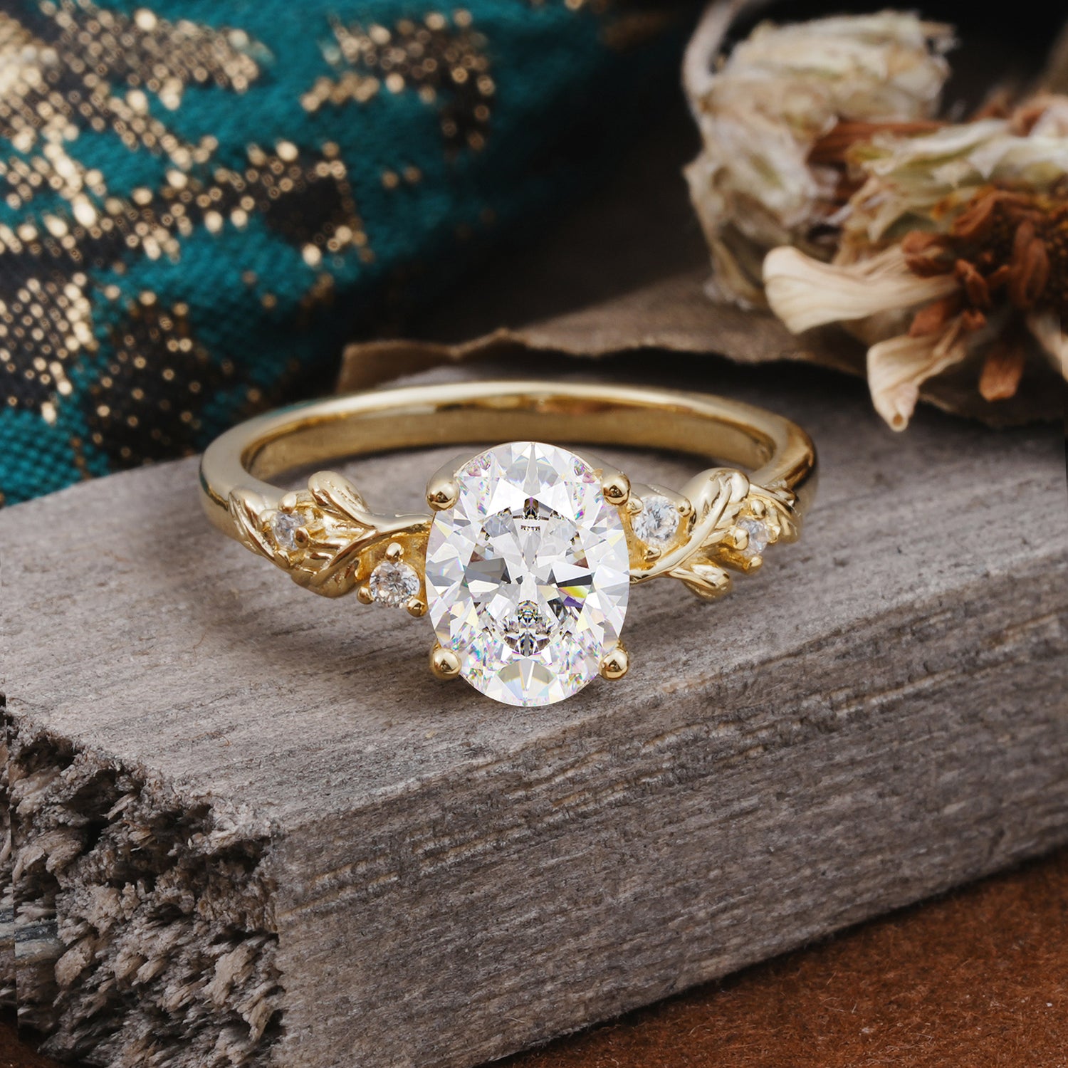 Oval Moissanite Engagement Ring for Timeless Love