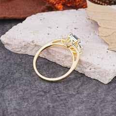 Vintage - Style 4 Prong Emerald Cut Lab Diamond Ring