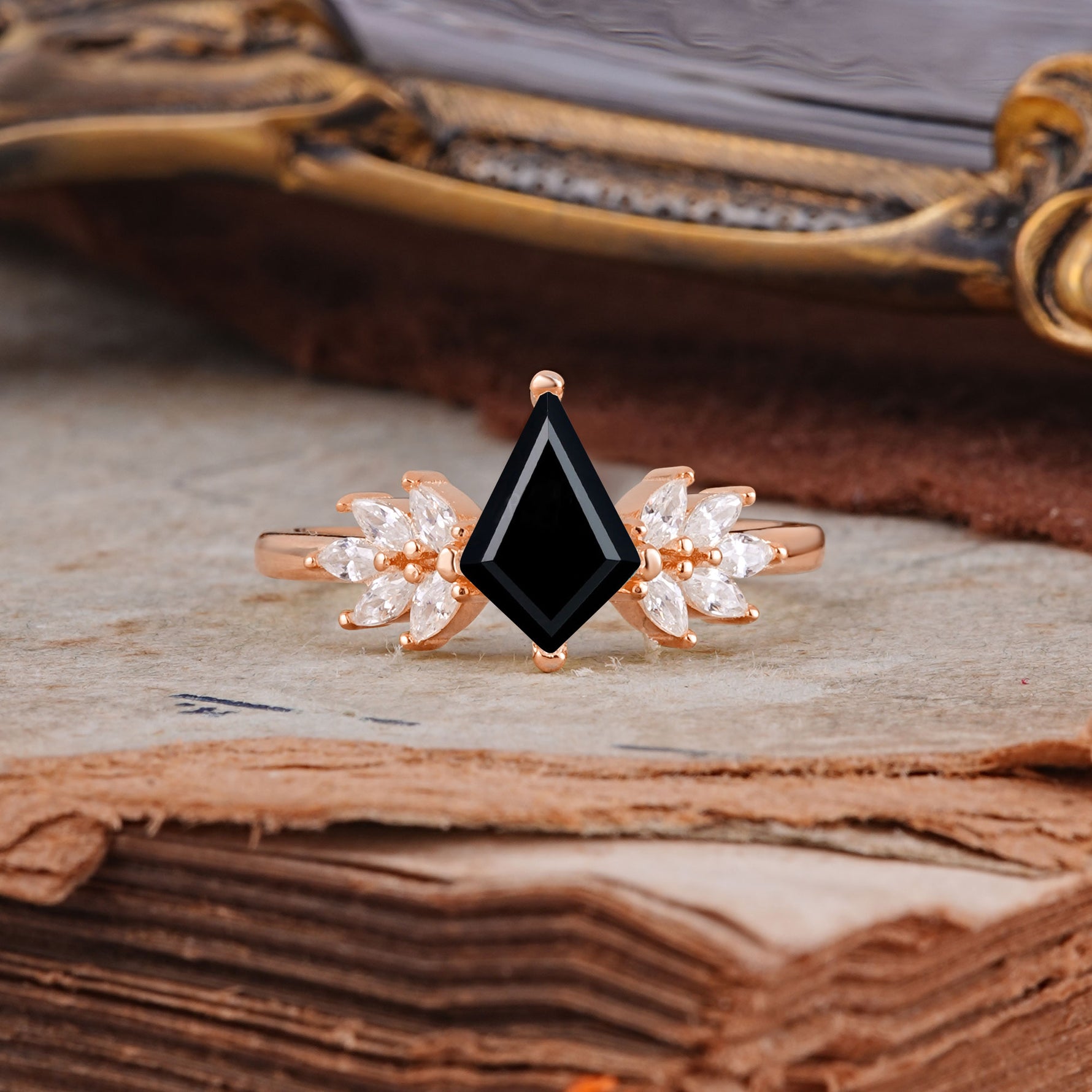 SR17017 Black Onyx Ring - Additional view
