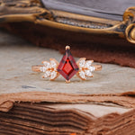 SR17017 Garnet Ring - Additional view