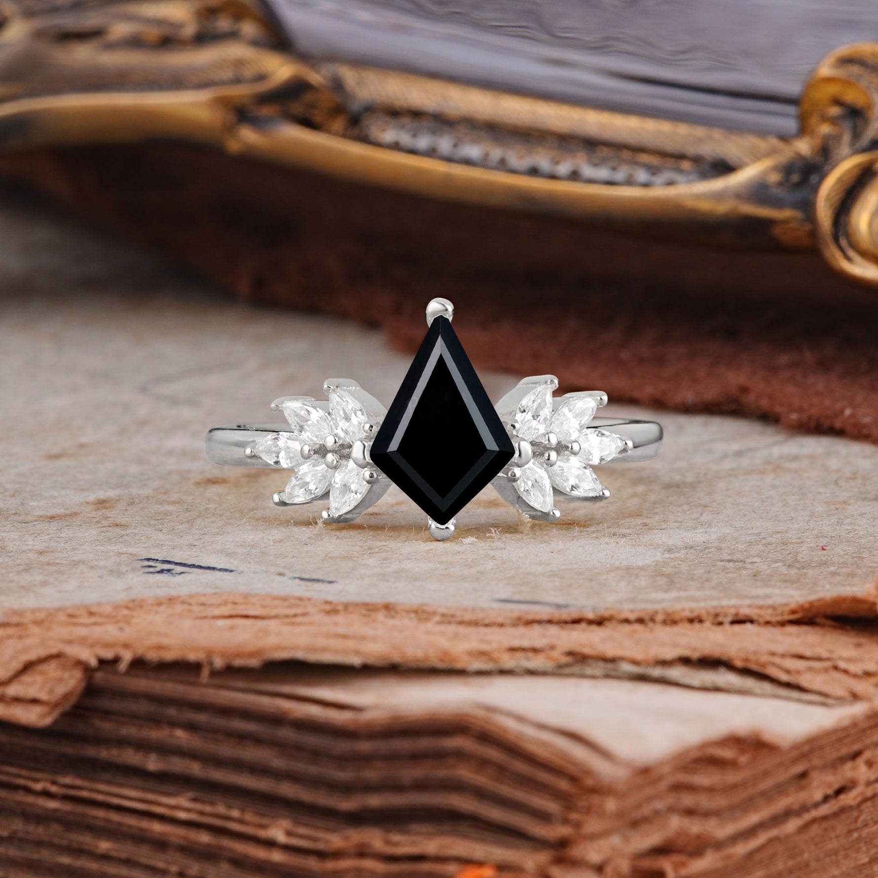 SR17017 Black Onyx Ring - Additional view