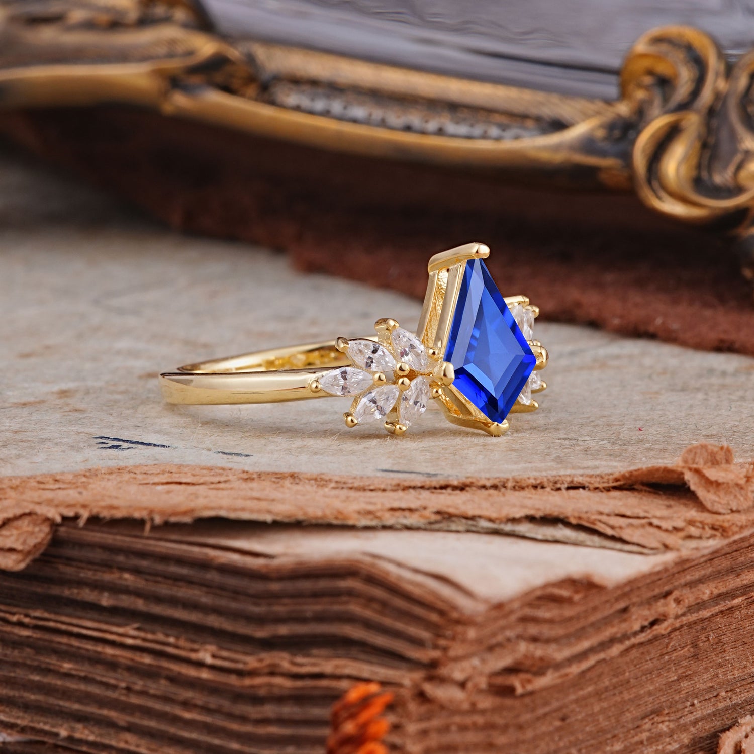 SR17017 Sapphire Ring - Rose-Gold