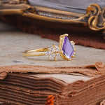 SR17017 Amethyst Ring - Rose-Gold