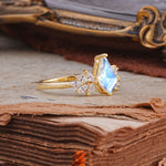 SR17017 Moonstone Ring - Rose-Gold