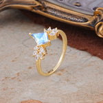 SR17017 Moonstone Ring - White-Gold